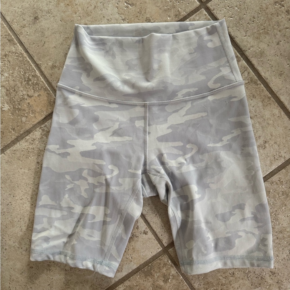 SOLD!!! Lululemon gray/white camo shorts